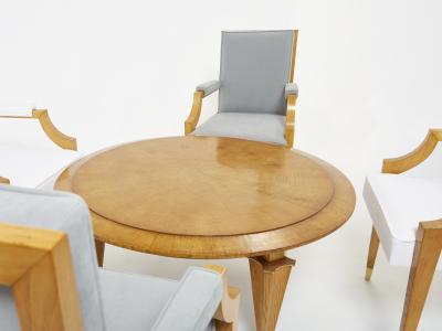 Andr Arbus Andr Arbus ash wood neoclassical coffee table 1940s