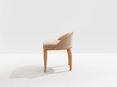 Andr Arbus Andr Arbus sycamore mohair velvet desk or vanity table chair 1934