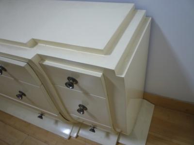 Andr Arbus Andre Arbus Early Documented Cream Lacquered Cream Chest of Drawers