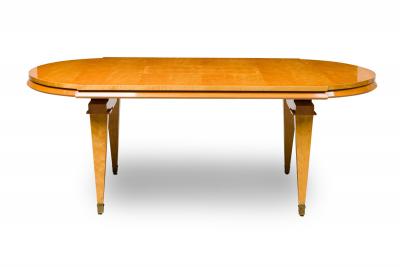 Andr Arbus Andre Arbus French Mid Century Sycamore Inlaid and Veneered Dining Table