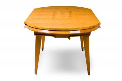 Andr Arbus Andre Arbus French Mid Century Sycamore Inlaid and Veneered Dining Table