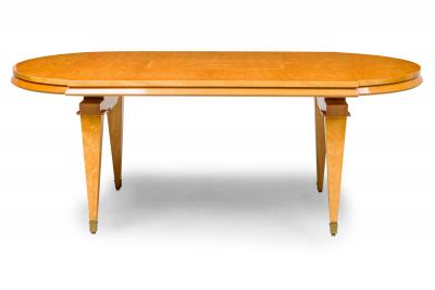 Andr Arbus Andre Arbus French Mid Century Sycamore Inlaid and Veneered Dining Table
