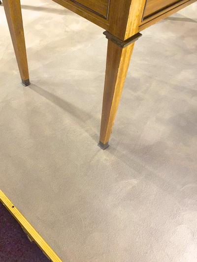 Andr Arbus Andre Arbus Neo classical entry table or console with bronze accent