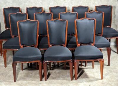 Andr Arbus Andre Arbus TWELVE dining chairs