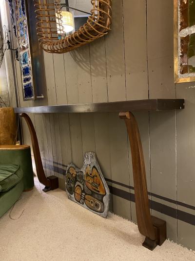 Andr Arbus Andre Arbus attributed long wood console