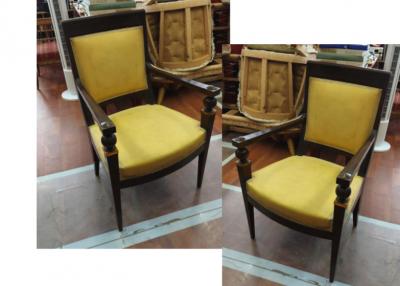 Andr Arbus Andre Arbus attributed pair of stunning pair neo classical arm chairs
