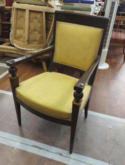 Andr Arbus Andre Arbus attributed pair of stunning pair neo classical arm chairs
