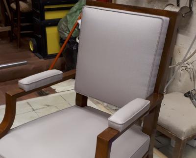 Andr Arbus Andre Arbus chic neo classic 40s pair of armchairs