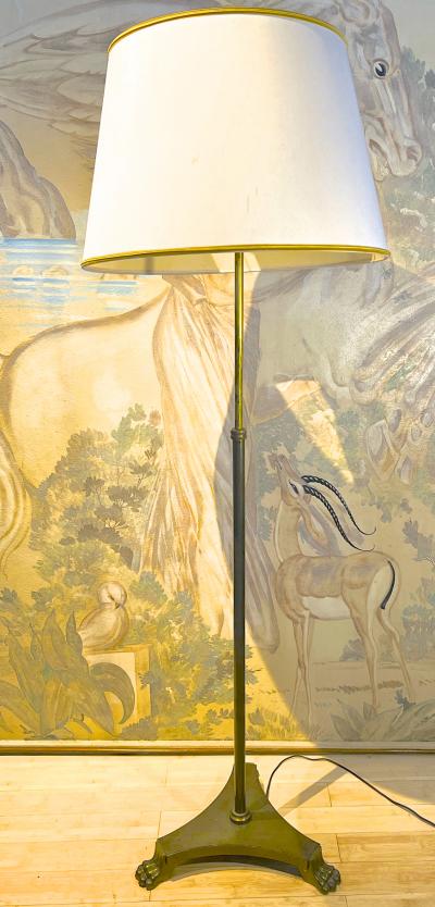 Andr Arbus Andre Arbus documented bronze floor lamp