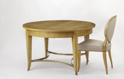 Andr Arbus Andre Arbus documented rarest sycamore dinning set with 6 chairs