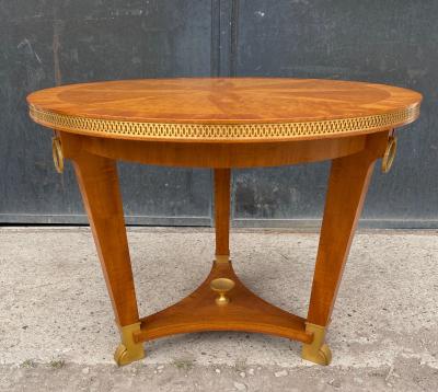 Andr Arbus Andre Arbus exceptional lemon tree marquetry bronze accent coffee table