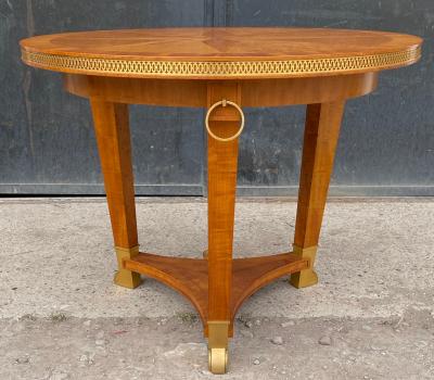 Andr Arbus Andre Arbus exceptional lemon tree marquetry bronze accent coffee table