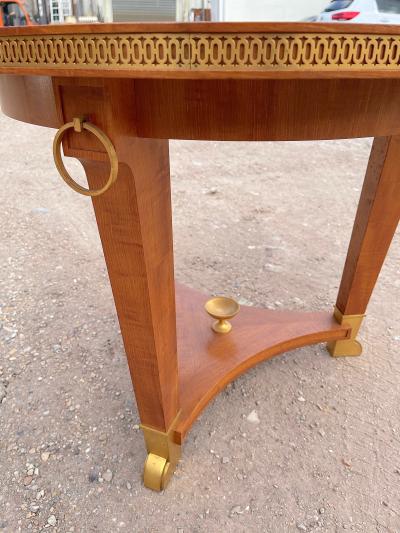 Andr Arbus Andre Arbus exceptional lemon tree marquetry bronze accent coffee table