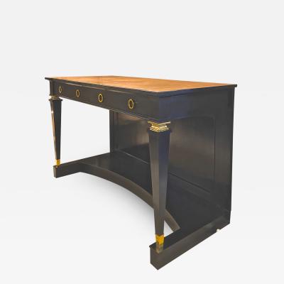 Andr Arbus Andre Arbus exceptional long blackened wood and gold bronze accent console