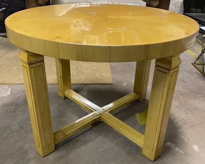 Andr Arbus Andre Arbus stunning Neo classic sycamore central table sunburst top