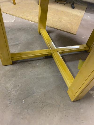 Andr Arbus Andre Arbus stunning Neo classic sycamore central table sunburst top