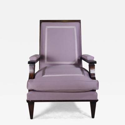 Andr Arbus Andre Arbus style pair of large scale armchairs