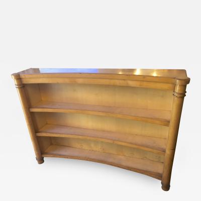 Andr Arbus Andre Arbus superb curved sycamore library with bronze accent