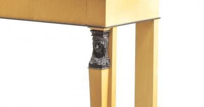 Andr Arbus Andre Arbus sycamore and patinated bronze 4 drawers neo classical console