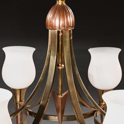 Andr Arbus FINE PAIR OF MAISON JANSEN MID CENTURY CHANDELIERS