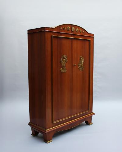Andr Arbus Fine French 1950s Mahogany Armoire by Andre Arbus and Vadim Androusov