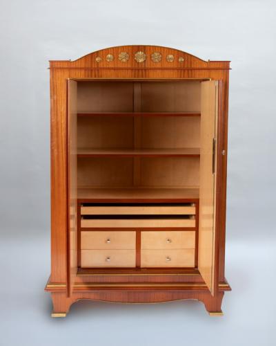 Andr Arbus Fine French 1950s Mahogany Armoire by Andre Arbus and Vadim Androusov