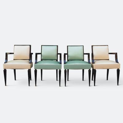 Andr Arbus Fine Set of Four Chairs Attributed to Andr Arbus