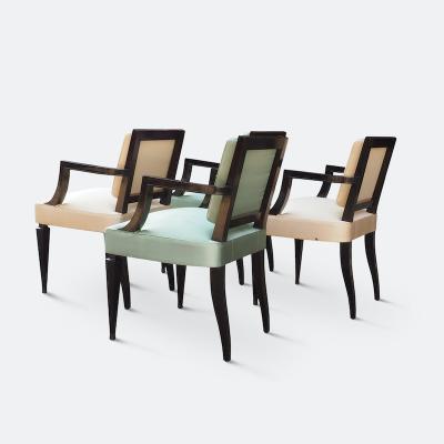 Andr Arbus Fine Set of Four Chairs Attributed to Andr Arbus