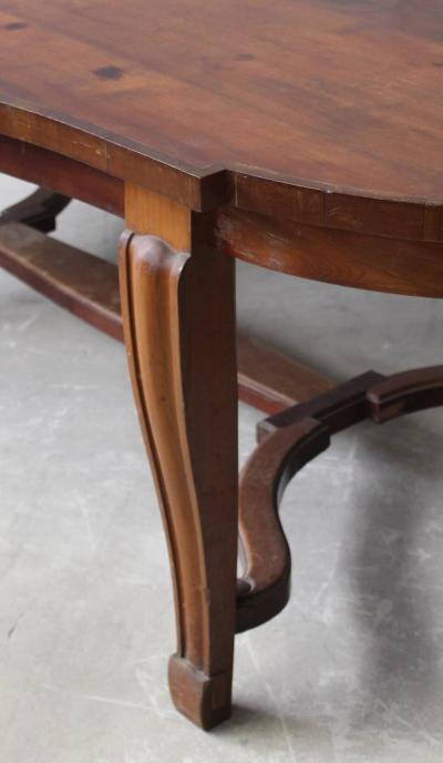 Andr Arbus French Art Deco Mahogany Dining Table in the manner of Arbus
