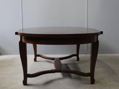 Andr Arbus French Art Deco Mahogany Dining Table in the manner of Arbus