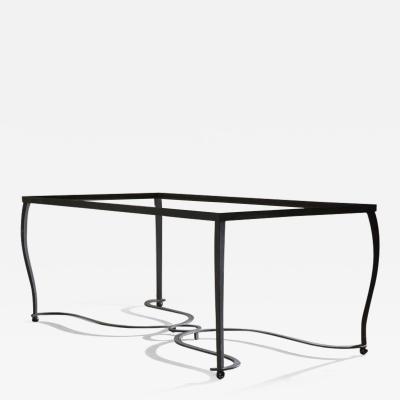 Andr Arbus French Forties hand forged iron dining table