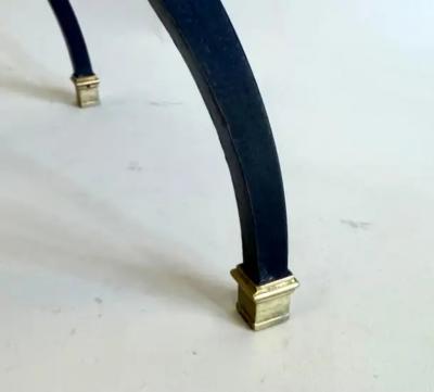 Andr Arbus French Mid Century Modern Neoclassical Wrought Iron Bench Stool Andre Arbus