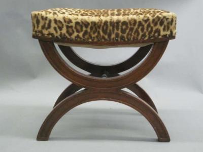 Andr Arbus French Modern Neoclassical Bench or Stool in the Manner of Andre Arbus