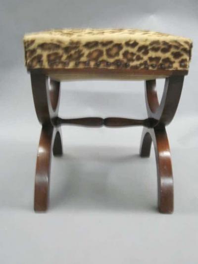 Andr Arbus French Modern Neoclassical Bench or Stool in the Manner of Andre Arbus