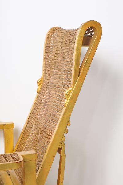 Andr Arbus Gilt Wood Armchair