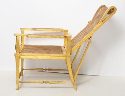 Andr Arbus Gilt Wood Armchair