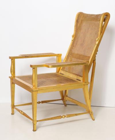 Andr Arbus Gilt Wood Armchair