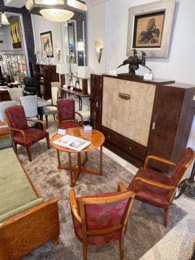 Andr Arbus Mid Century Set of four Armchairs by Andr Arbus 