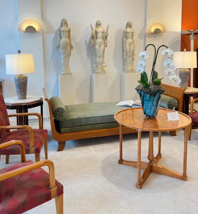 Andr Arbus Mid Century Sycamore Wood Coffee Table by Andr Arbus