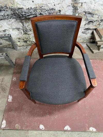 Andr Arbus OFFICE CHAIR IN CHERRY WOOD ART DECO PERIOD BY ANDR ARBUS