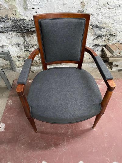 Andr Arbus OFFICE CHAIR IN CHERRY WOOD ART DECO PERIOD BY ANDR ARBUS