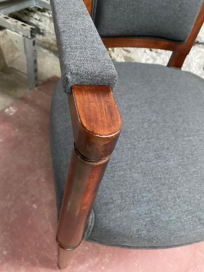 Andr Arbus OFFICE CHAIR IN CHERRY WOOD ART DECO PERIOD BY ANDR ARBUS