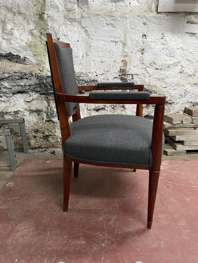 Andr Arbus OFFICE CHAIR IN CHERRY WOOD ART DECO PERIOD BY ANDR ARBUS