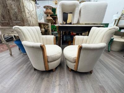Andr Arbus Pair Of French Art Deco Bergeres