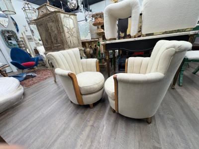 Andr Arbus Pair Of French Art Deco Bergeres