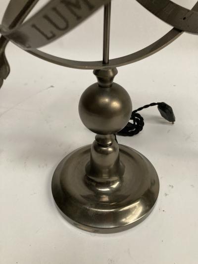 Andr Arbus Pair of 1950s Astrolabe table lamps in the style of Andr Arbus