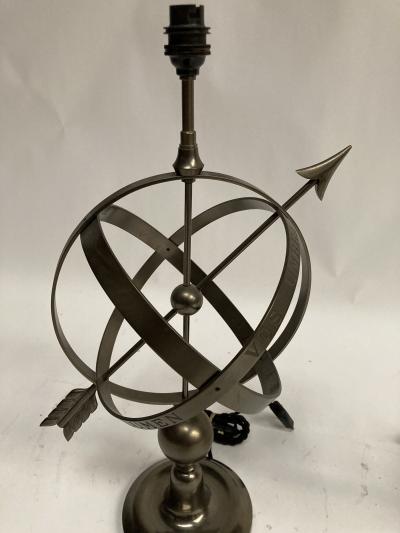 Andr Arbus Pair of 1950s Astrolabe table lamps in the style of Andr Arbus