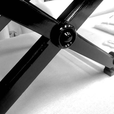 Andr Arbus Pair of Neoclassic Chicest X Shaped Stools in the Style of Andre Arbus