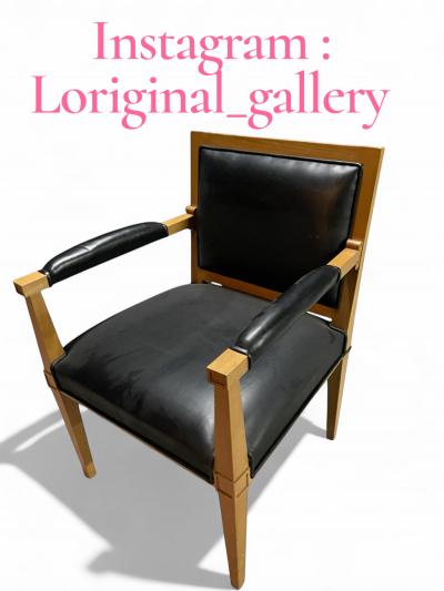 Andr Arbus Pair of neo classic armchairs after Andr Arbus