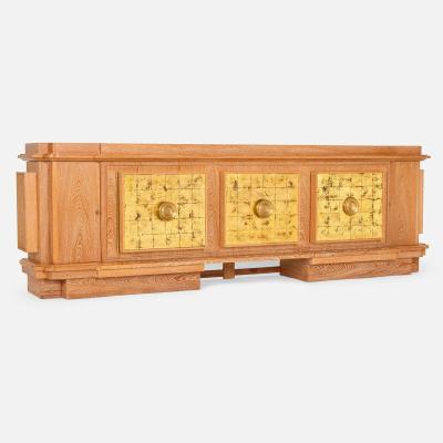 Andr Arbus Rare and important Cerused Oak Buffet by Andre Arbus